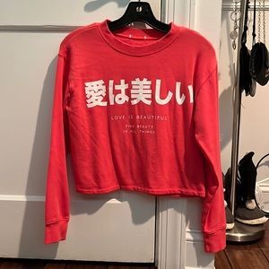 Forever 21 Love Is Beautiful Long Sleeve